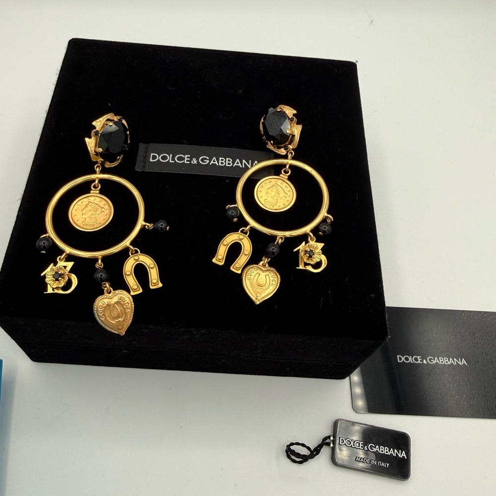 Dolce & Gabbana Lucky Charm Clip Earrings